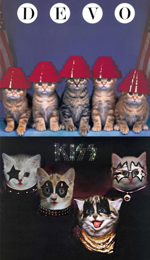 Illustration for article titled Iconic Album Covers Reimagined With Kittens